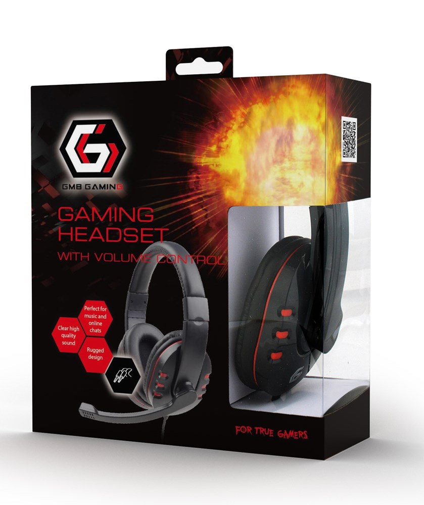 Gembird GHS-402 headphones/headset Wired Head-band Gaming Black Gembird GHS-402 headphones/headset Wired Head-band Gaming Black