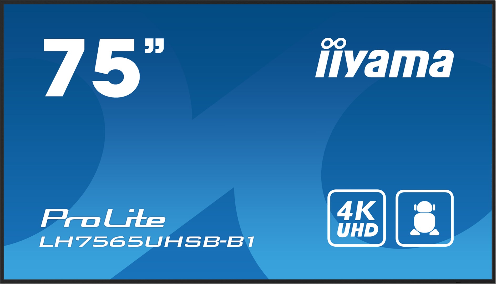 iiyama 75" Vivid-Bright Display with 4K resolution and 800cd/m² panels for illuminating communication iiyama 75" Vivid-Bright Display with 4K resolution and 800cd/m² panels for illuminating communication