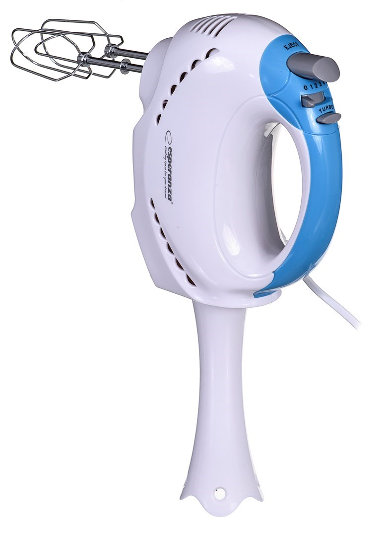Esperanza EKM010 mixer Hand mixer 300 W Light Blue, White Esperanza EKM010 mixer Hand mixer 300 W Light Blue, White