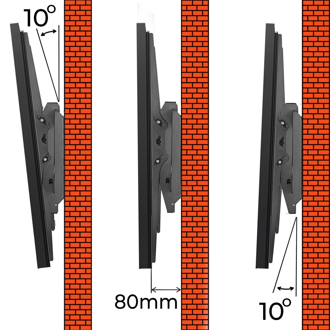 Maclean TV or monitor mount, max. VESA 900x600, 60-120", 120kg, black, MC-750N Maclean TV or monitor mount, max. VESA 900x600, 60-120", 120kg, black, MC-750N