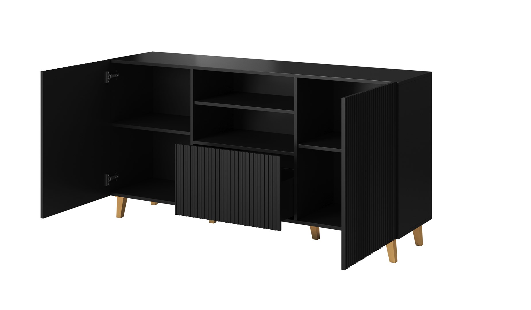 Cama Commode PAFOS 150x42x82 Black matt Cama Commode PAFOS 150x42x82 Black matt