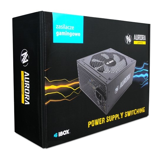 Power Supply IBOX AURORA 500W 14 CM FAN ZIA500W14CMBOX Power Supply IBOX AURORA 500W 14 CM FAN ZIA500W14CMBOX