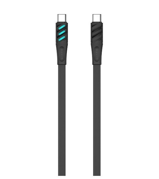 Havit CB6254 - USB Type C to USB Type C charging cable, 1 m (black) Havit CB6254 - USB Type C to USB Type C charging cable, 1 m (black)