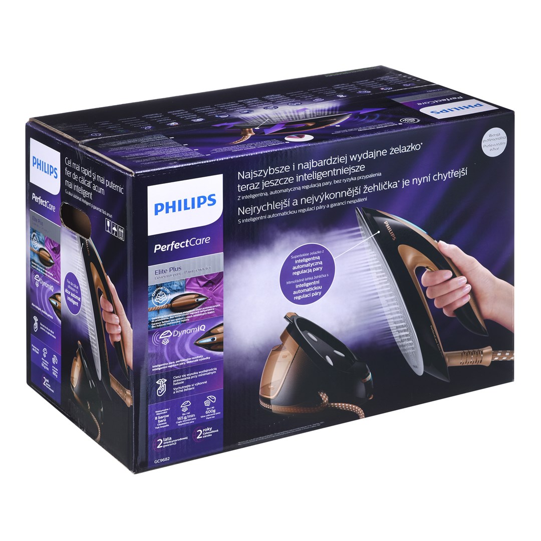 Philips GC9682/80 steam ironing station 2700 W 1.8 L T-ionicGlide soleplate Black, Brown Philips GC9682/80 steam ironing station 2700 W 1.8 L T-ionicGlide soleplate Black, Brown