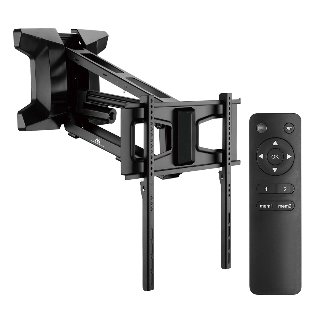 Maclean MC-891 Electric TV Wall Mount Bracket with Remote Control Height Adjustment 37'' - 70" max. VESA 600x400 up to 35kg Above Fireplace Mount Sturdy Maclean MC-891 Electric TV Wall Mount Bracket with Remote Control Height Adjustment 37'' - 70" max. VESA 600x400 up to 35kg Above Fireplace Mount Sturdy