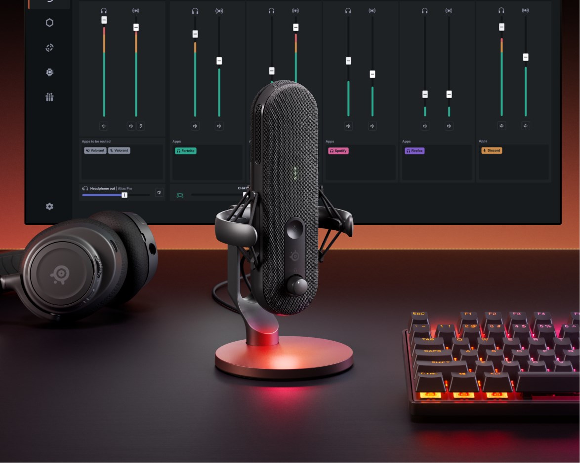 Steelseries ALIAS Black PC microphone Steelseries ALIAS Black PC microphone