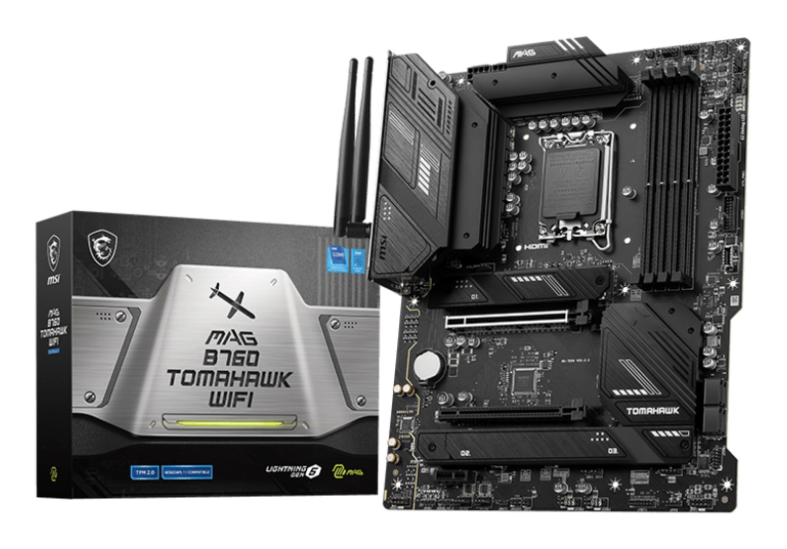 MSI MAG B760 TOMAHAWK WIFI motherboard LGA 1700 ATX MSI MAG B760 TOMAHAWK WIFI motherboard LGA 1700 ATX