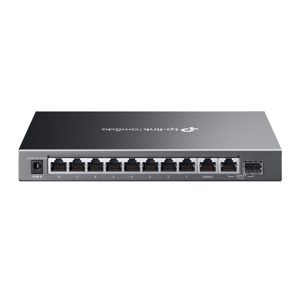 TP-Link Omada 10-Port Gigabit Easy Managed Switch with 8-Port PoE+ TP-Link Omada 10-Port Gigabit Easy Managed Switch with 8-Port PoE+