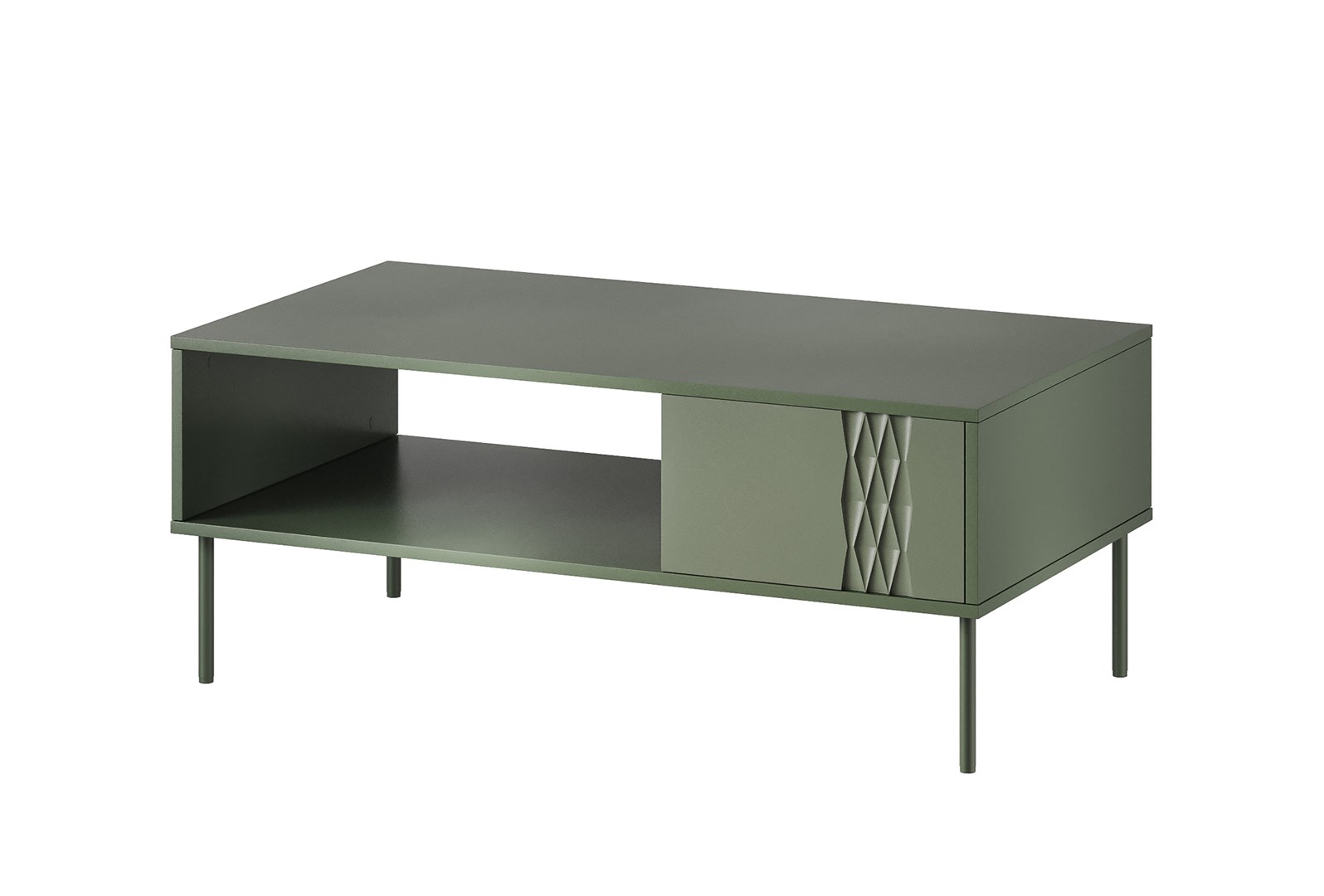 Cama TRESSE bench/table 110x60x40 matte green Cama TRESSE bench/table 110x60x40 matte green