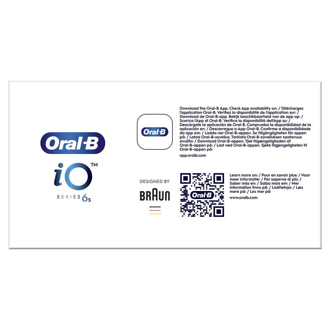 Oral-B iO 6 Adult Vibrating toothbrush Black Oral-B iO 6 Adult Vibrating toothbrush Black