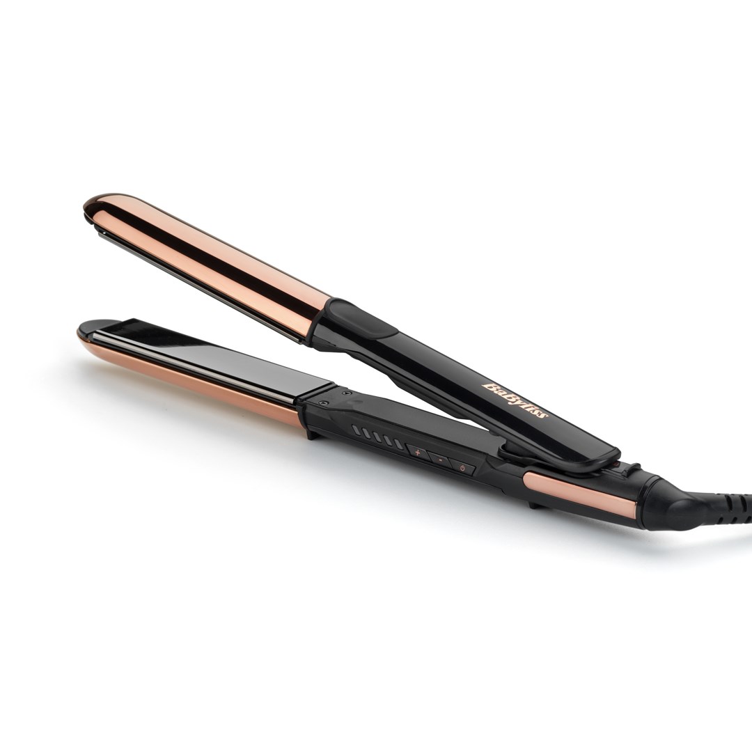BaByliss Straight & Curl Brilliance Curling iron Warm Black, Rose 48 W 3 m BaByliss Straight & Curl Brilliance Curling iron Warm Black, Rose 48 W 3 m