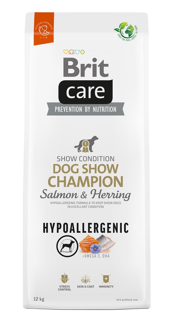 BRIT Care Hypoallergenic Adult Dog Show Champion Salmon & Herring - dry dog food - 12 kg BRIT Care Hypoallergenic Adult Dog Show Champion Salmon & Herring - dry dog food - 12 kg