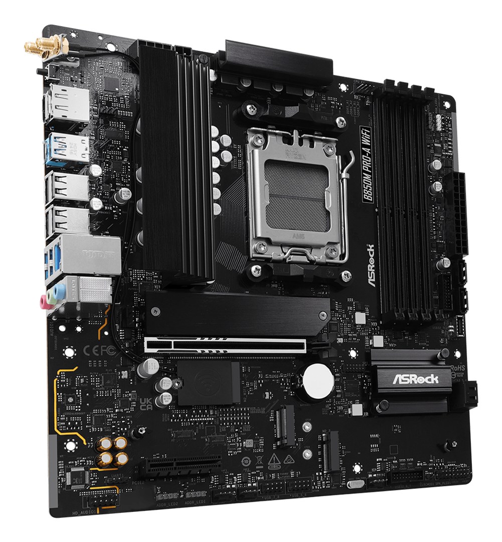 Asrock B850M Pro-A WiFi AMD B850 Socket AM5 micro ATX Asrock B850M Pro-A WiFi AMD B850 Socket AM5 micro ATX