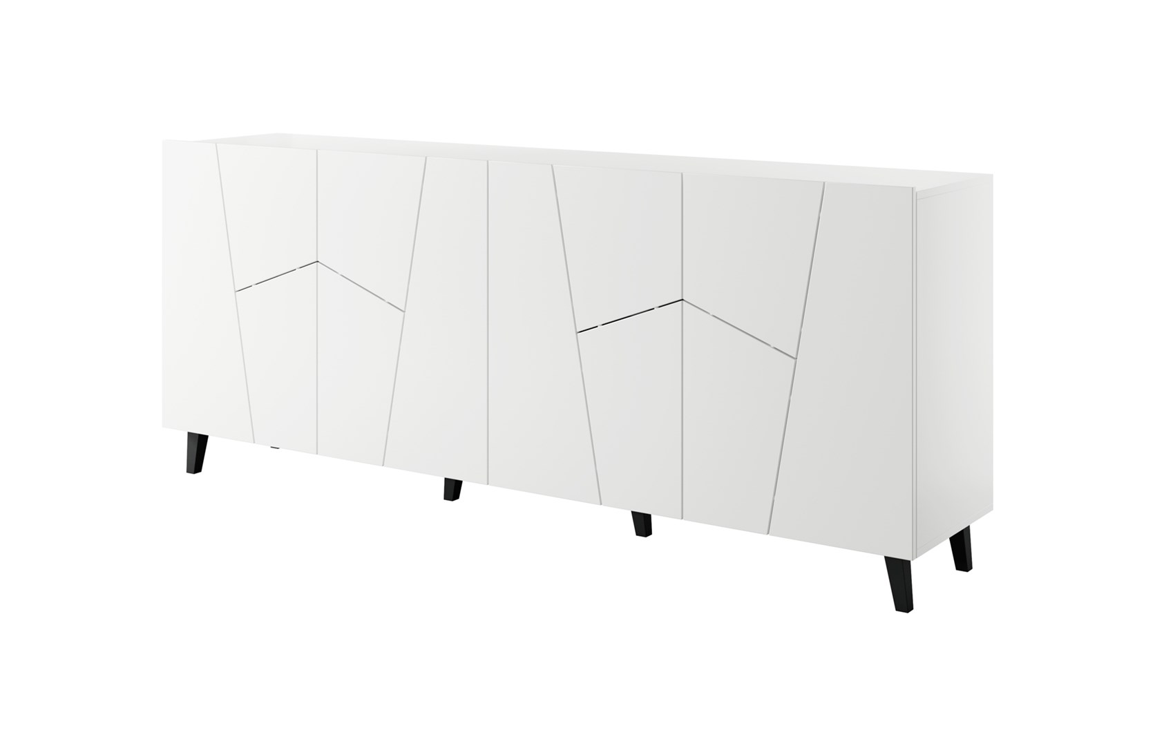 ETNA chest of drawers 200x42x82 white matt ETNA chest of drawers 200x42x82 white matt