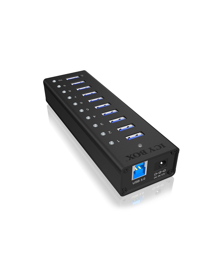 ICY BOX IB-AC6110 USB 3.2 Gen 1 (3.1 Gen 1) Type-B 5000 Mbit/s Black ICY BOX IB-AC6110 USB 3.2 Gen 1 (3.1 Gen 1) Type-B 5000 Mbit/s Black