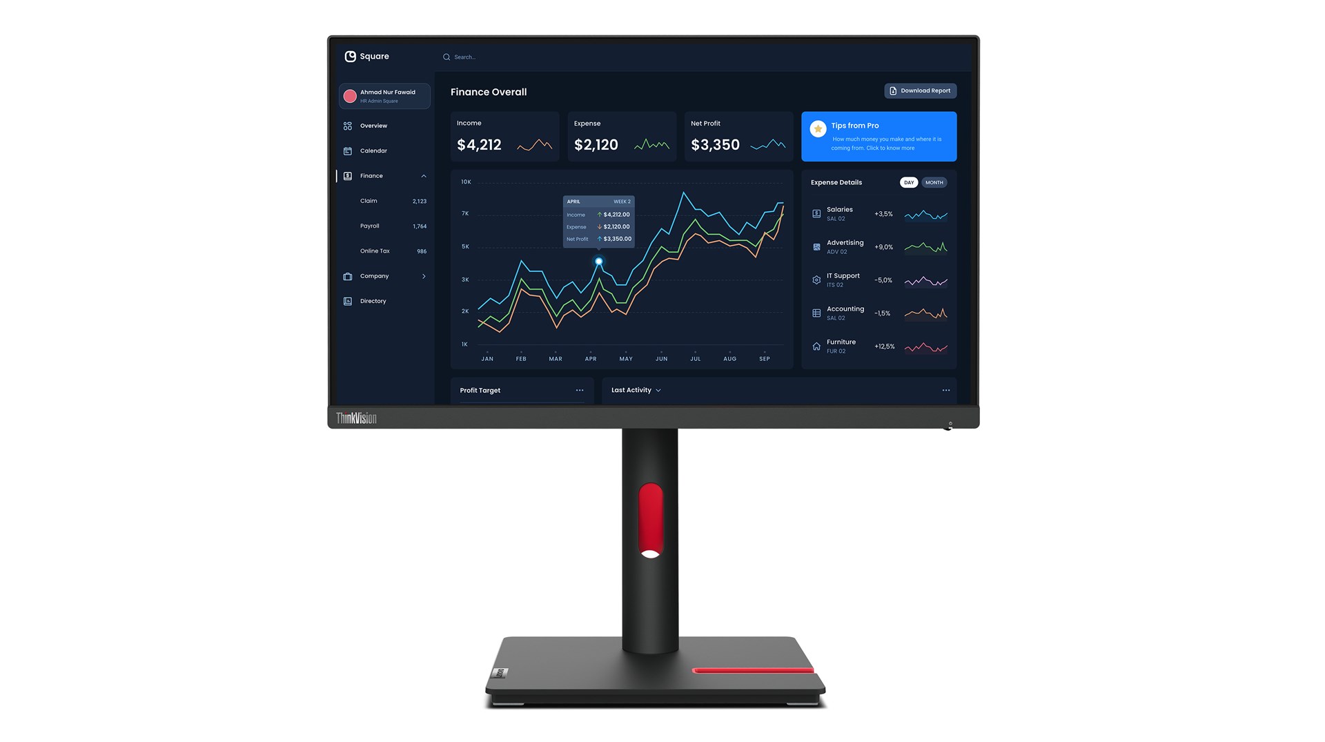 Lenovo ThinkVision T22i-30 LED display 54.6 cm (21.5") 1920 x 1080 pixels Full HD Black Lenovo ThinkVision T22i-30 LED display 54.6 cm (21.5") 1920 x 1080 pixels Full HD Black