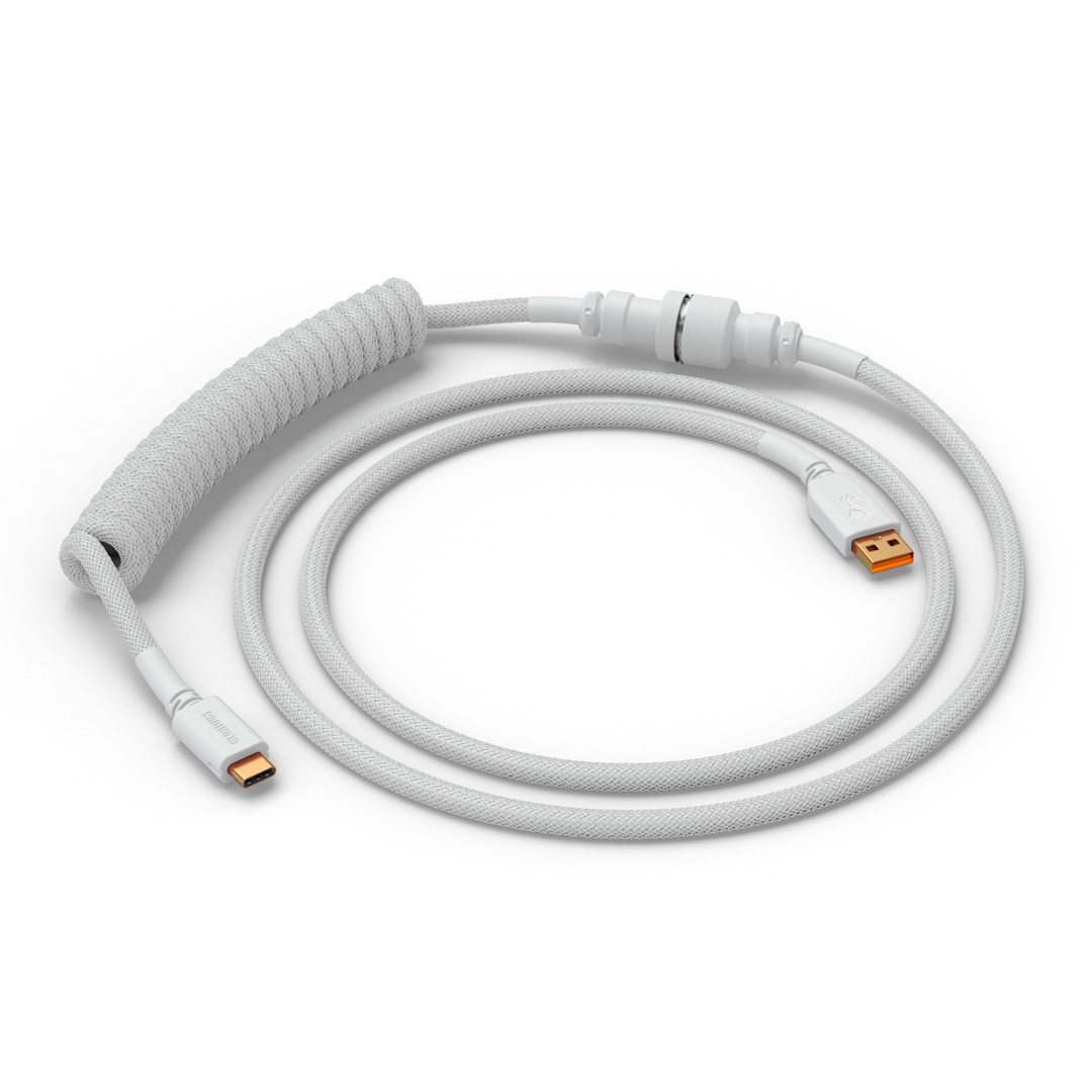 Glorious Gaming Glorious GMMK Coiled Cable Ghost White Glorious Gaming Glorious GMMK Coiled Cable Ghost White