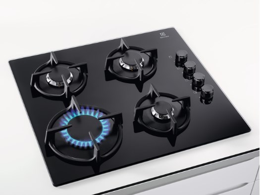 Electrolux EGG6407K Black Built-in 59 cm Gas 4 zone(s) Electrolux EGG6407K Black Built-in 59 cm Gas 4 zone(s)