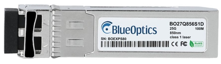 BlueOptics E25GSFP28SR-BO network transceiver module Fiber optic 250000 Mbit/s SFP28 850 nm BlueOptics E25GSFP28SR-BO network transceiver module Fiber optic 250000 Mbit/s SFP28 850 nm