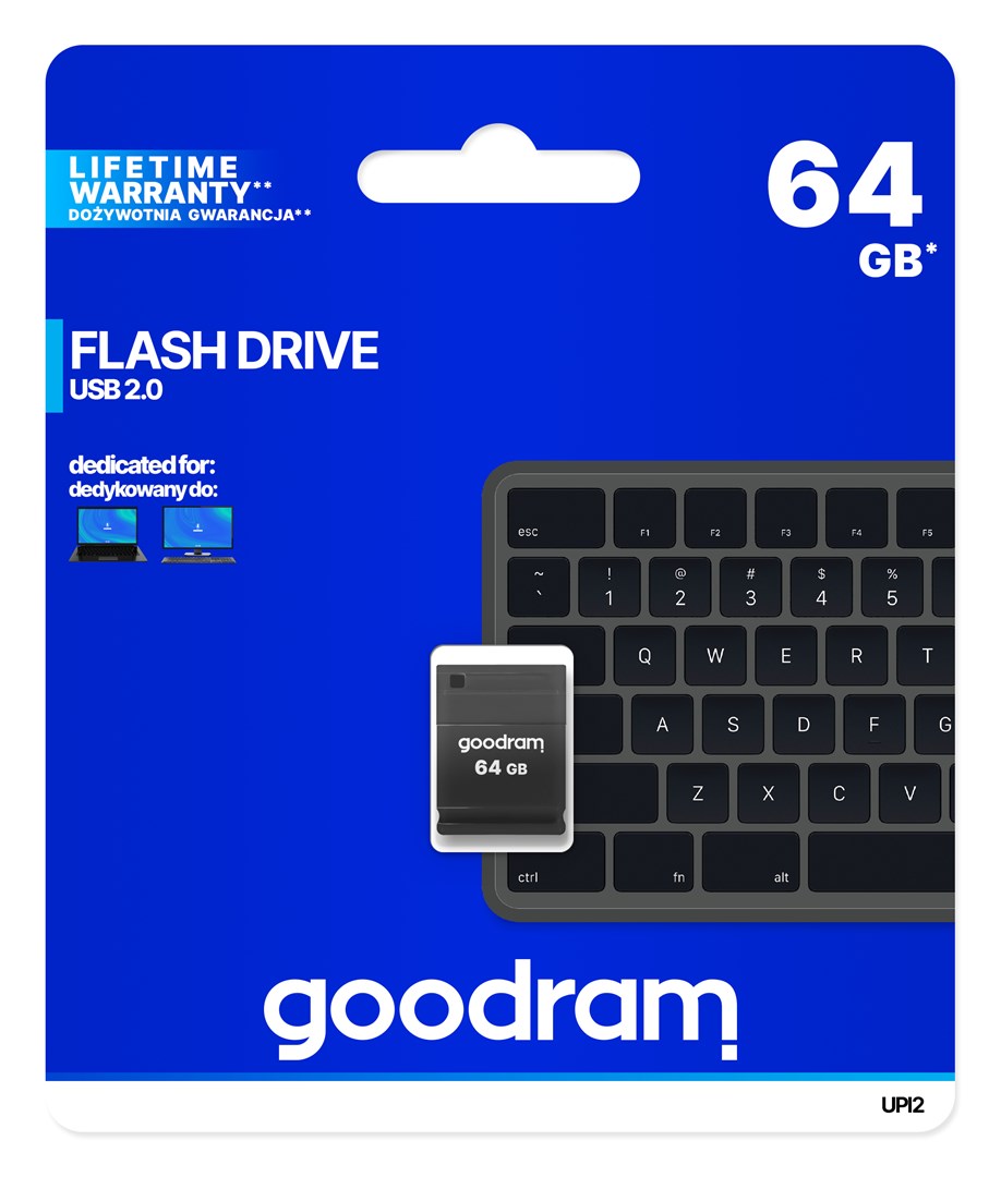 Goodram UPI2 USB flash drive 64 GB USB Type-A 2.0 Black Goodram UPI2 USB flash drive 64 GB USB Type-A 2.0 Black