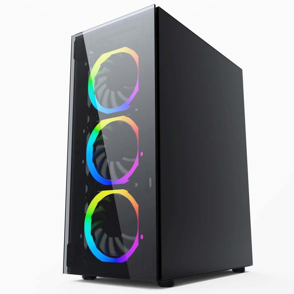 Gembird CCC-FC-1500RGB computer case Midi Tower Black, Transparent Gembird CCC-FC-1500RGB computer case Midi Tower Black, Transparent