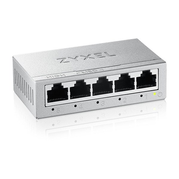 Zyxel GS-105BV5-EU0101F network switch Unmanaged L2 Gigabit Ethernet (10/100/1000) Zyxel GS-105BV5-EU0101F network switch Unmanaged L2 Gigabit Ethernet (10/100/1000)