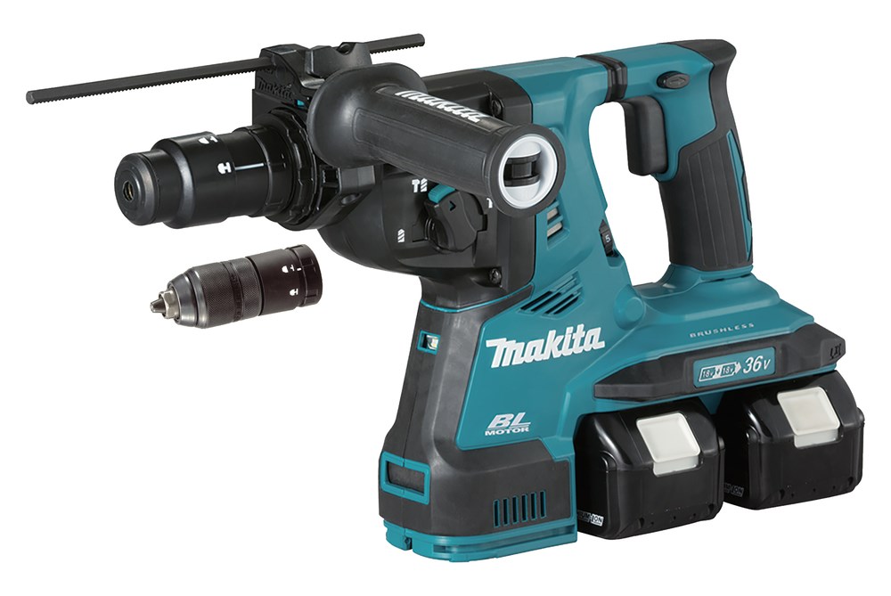 Makita DHR281PT2J drill 5000 RPM SDS Plus 4.9 kg Black, Blue Makita DHR281PT2J drill 5000 RPM SDS Plus 4.9 kg Black, Blue