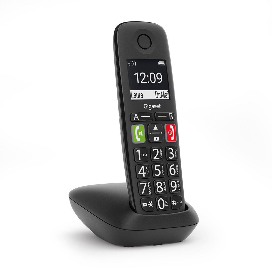 Gigaset E290A Analog/DECT telephone Caller ID Black Gigaset E290A Analog/DECT telephone Caller ID Black