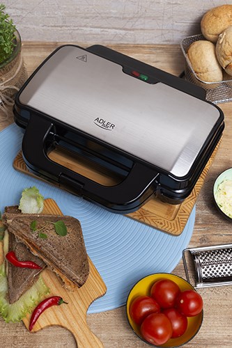 Adler AD 3043 sandwich maker 1300 W Black Adler AD 3043 sandwich maker 1300 W Black
