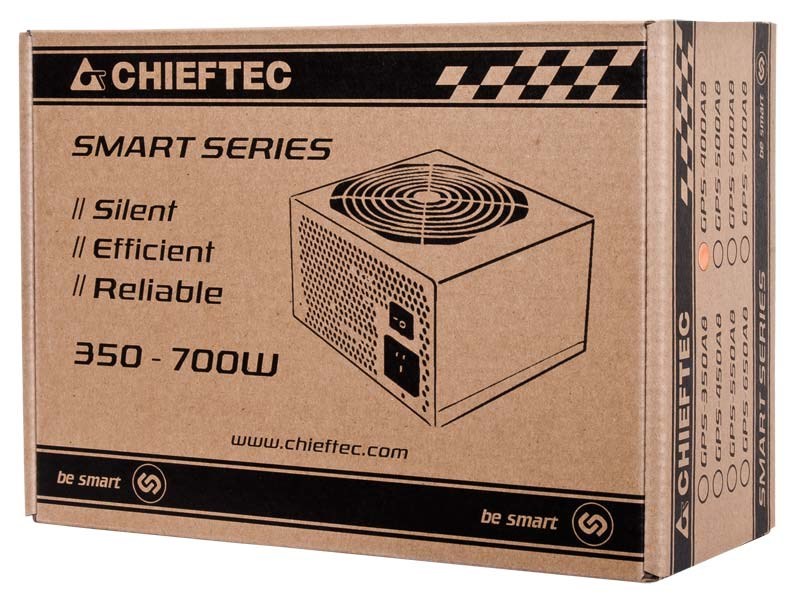 Chieftec Smart GPS-400A8 power supply unit 400 W 20+4 pin ATX ATX Black Chieftec Smart GPS-400A8 power supply unit 400 W 20+4 pin ATX ATX Black