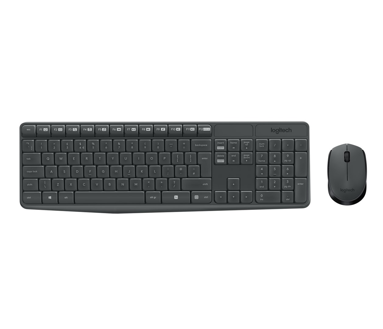 Logitech Keyboard MK235 Wireless KBD+Mouse Grey CZ Logitech Keyboard MK235 Wireless KBD+Mouse Grey CZ