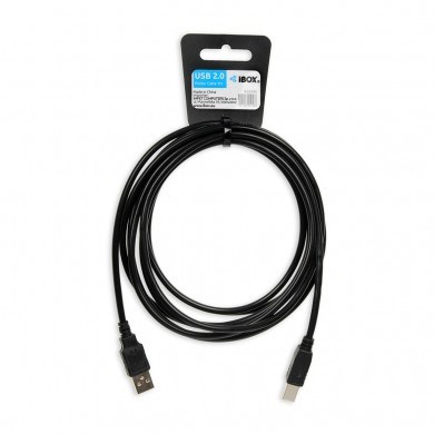 iBox IKU2D USB cable 3 m USB 2.0 USB A USB B Black iBox IKU2D USB cable 3 m USB 2.0 USB A USB B Black