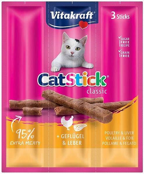 VITAKRAFT CatStick Mini with poultry and liver - cat treats - 3 pcs VITAKRAFT CatStick Mini with poultry and liver - cat treats - 3 pcs