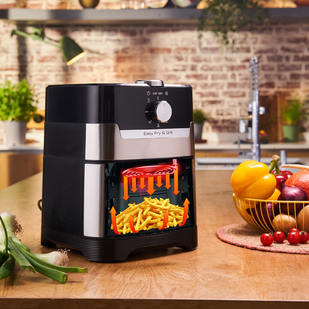 Tefal Easy Fry Grill & Steam FW2018 Single Stand-alone 1700 W Hot air fryer Black Tefal Easy Fry Grill & Steam FW2018 Single Stand-alone 1700 W Hot air fryer Black