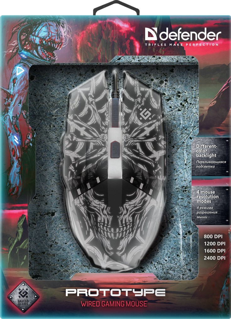 Defender GM-670L mouse Ambidextrous Optical 2400 DPI Defender GM-670L mouse Ambidextrous Optical 2400 DPI