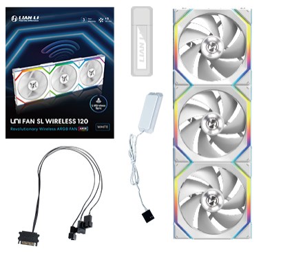 Lian Li UNI FAN SL Wireless 120 Computer case 12 cm White 3 pc(s) Lian Li UNI FAN SL Wireless 120 Computer case 12 cm White 3 pc(s)