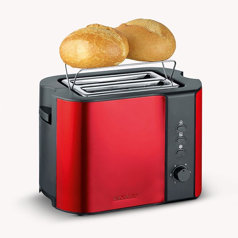 Severin AT 2217 toaster 2 slice(s) 800 W Metallic, Red Severin AT 2217 toaster 2 slice(s) 800 W Metallic, Red