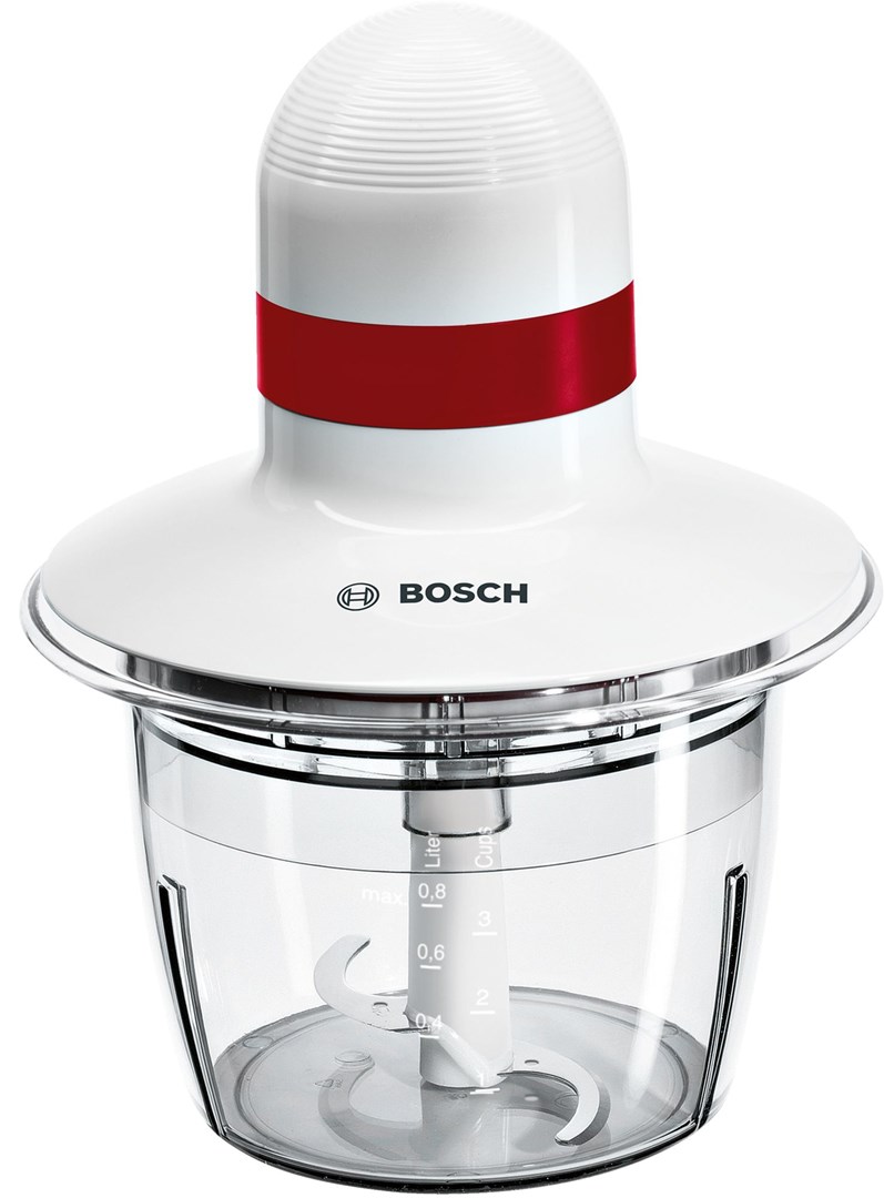 Bosch MMRP1000 electric food chopper 0.8 L 400 W Red, Transparent, White Bosch MMRP1000 electric food chopper 0.8 L 400 W Red, Transparent, White