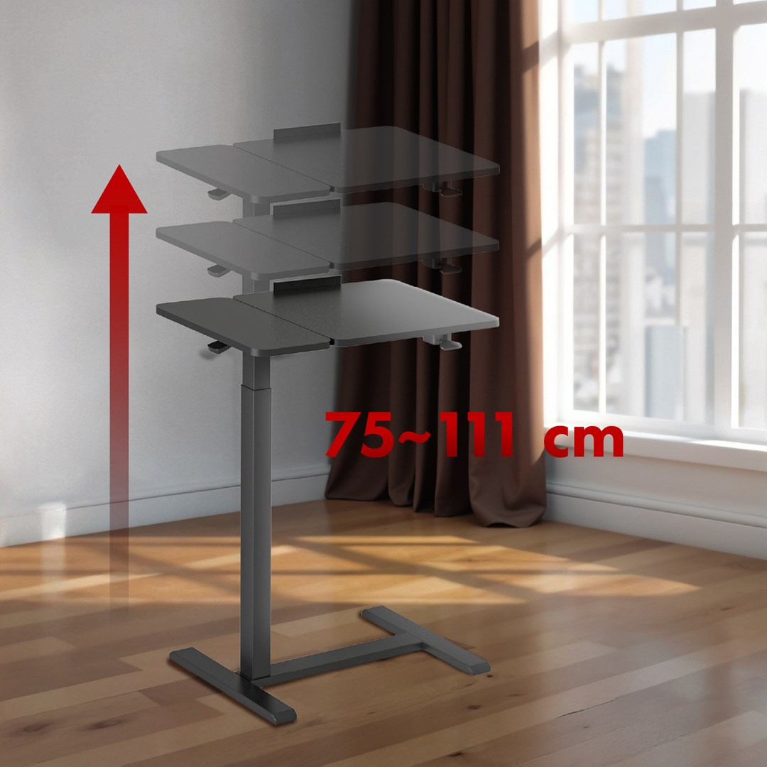 Maclean mobile desk/laptop stand, black, height adjustment 76-109cm, max. 30kg , MC-120 B Maclean mobile desk/laptop stand, black, height adjustment 76-109cm, max. 30kg , MC-120 B