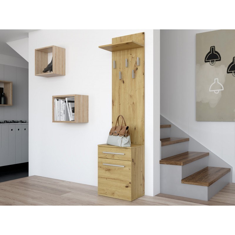 Topeshop DUO WIESZAK ARTISAN clothing hanger Oak Topeshop DUO WIESZAK ARTISAN clothing hanger Oak