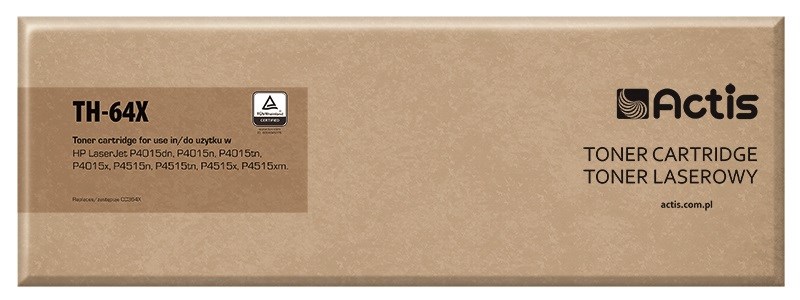 ACTIS TH-64X Toner Cartridge (replacement for HP 64X CC364X; Standard; 24000 pages; black) ACTIS TH-64X Toner Cartridge (replacement for HP 64X CC364X; Standard; 24000 pages; black)