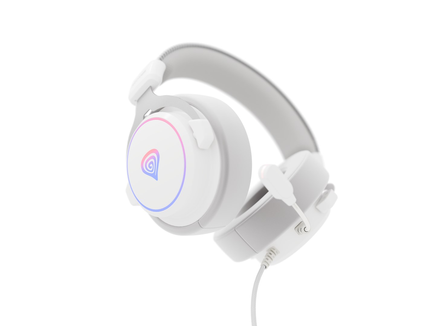 GENESIS Neon 764 Headset Wired Head-band Gaming USB Type-A White GENESIS Neon 764 Headset Wired Head-band Gaming USB Type-A White