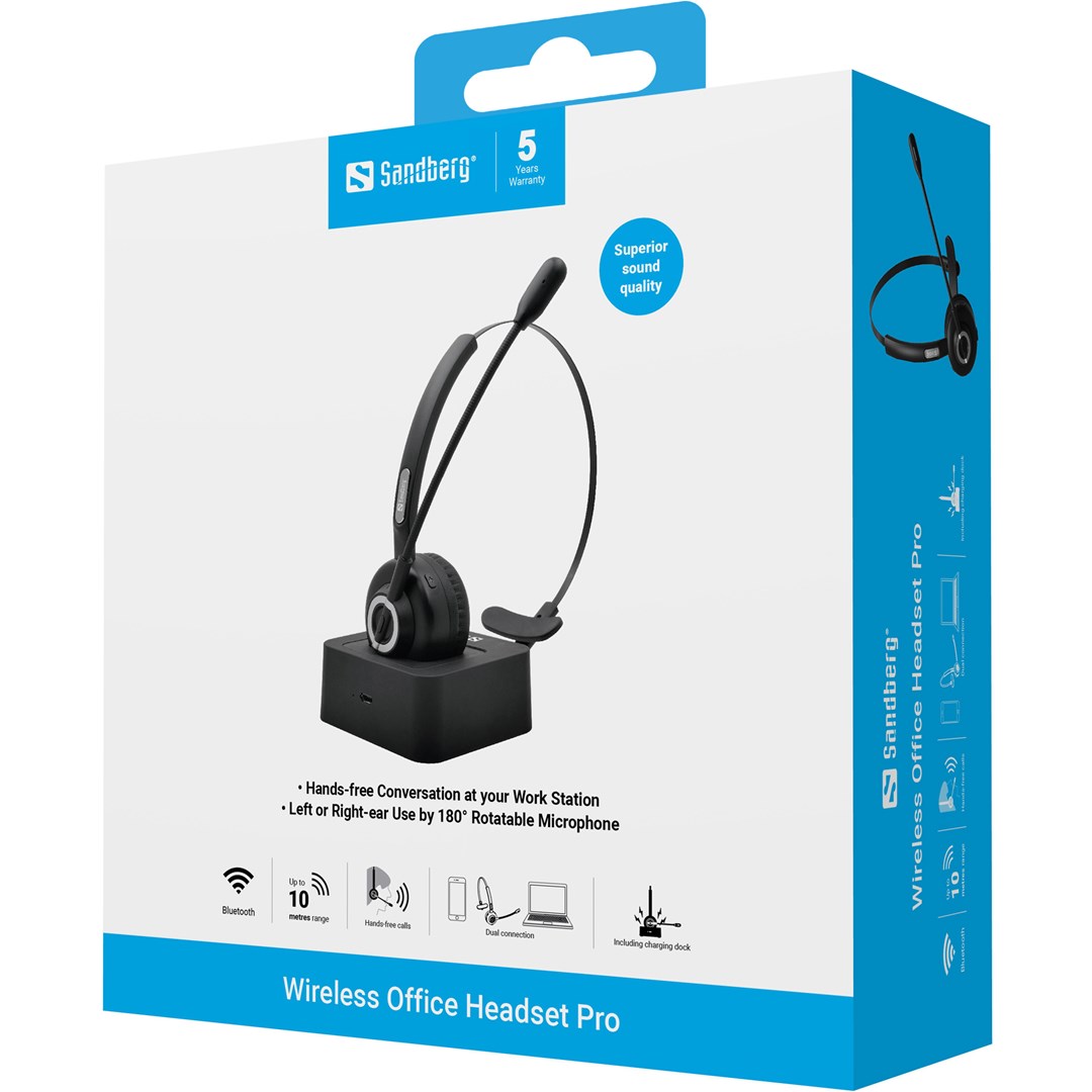 Sandberg Wireless Office Headset Pro Sandberg Wireless Office Headset Pro