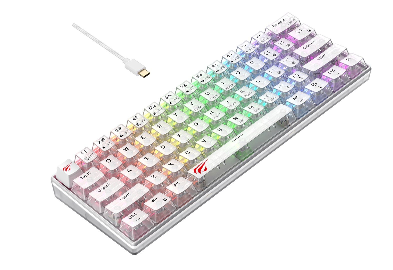 Havit KB903L - gaming keyboard (transparent white) Havit KB903L - gaming keyboard (transparent white)