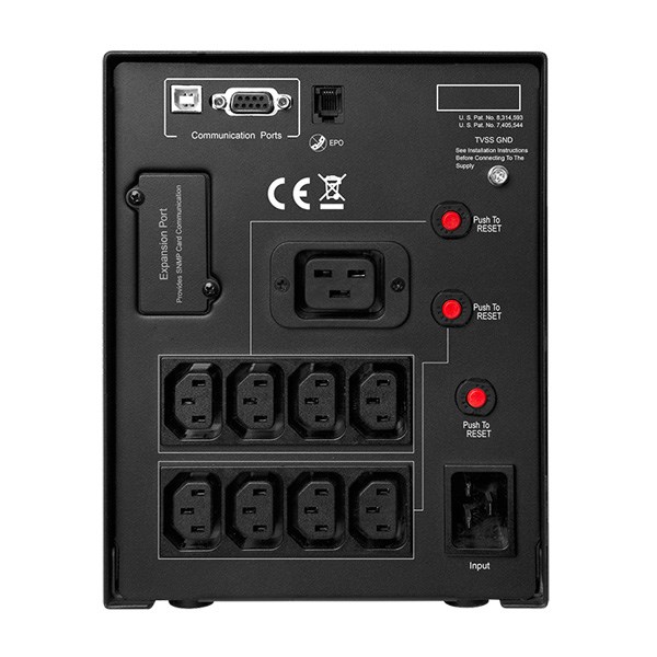 CyberPower PR3000ELCDSL uninterruptible power supply (UPS) Line-Interactive 3 kVA 2700 W 9 AC outlet(s) CyberPower PR3000ELCDSL uninterruptible power supply (UPS) Line-Interactive 3 kVA 2700 W 9 AC outlet(s)