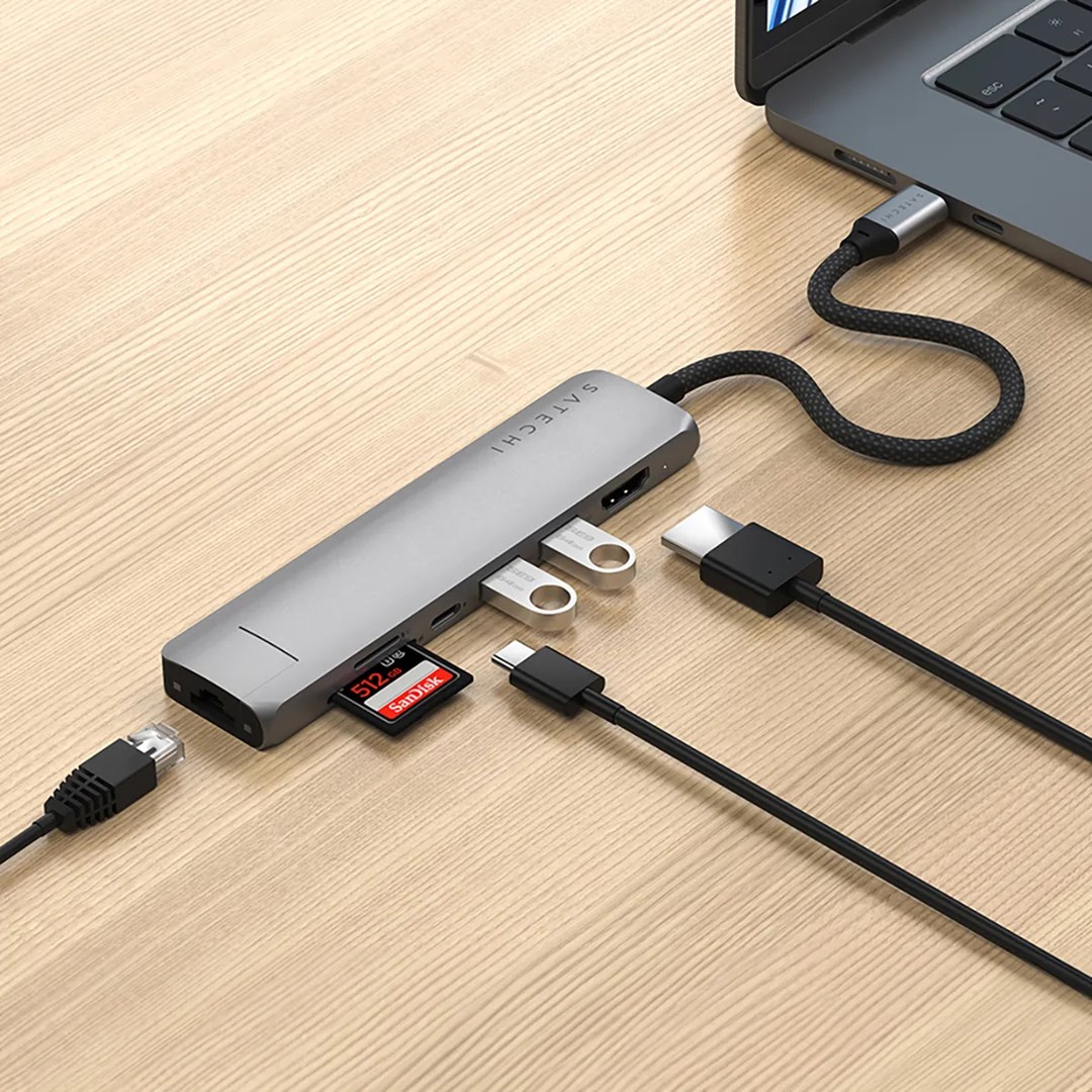 Satechi 7-in-1 USB-C Adapter with Ethernet Satechi 7-in-1 USB-C Adapter with Ethernet