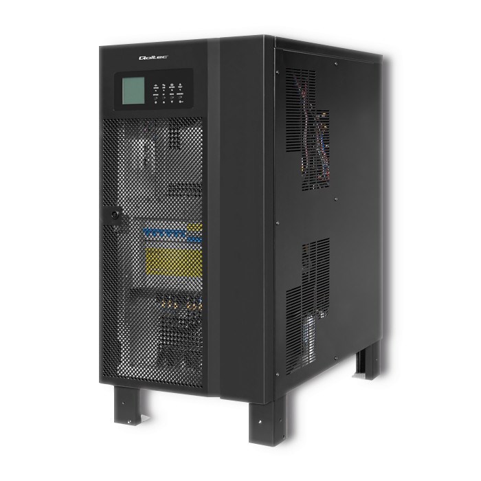 Qoltec 53949 Uninterruptible power supply 3-phase UPS | 15KVA | 12kW | LCD Qoltec 53949 Uninterruptible power supply 3-phase UPS | 15KVA | 12kW | LCD