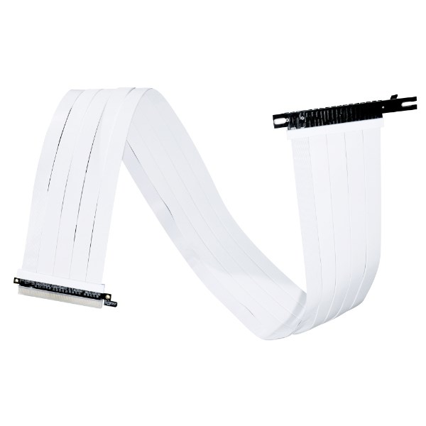 Lian Li PW-PCIV-4-90W PCIe 4.0 Riser Cable - 900mm, white Lian Li PW-PCIV-4-90W PCIe 4.0 Riser Cable - 900mm, white