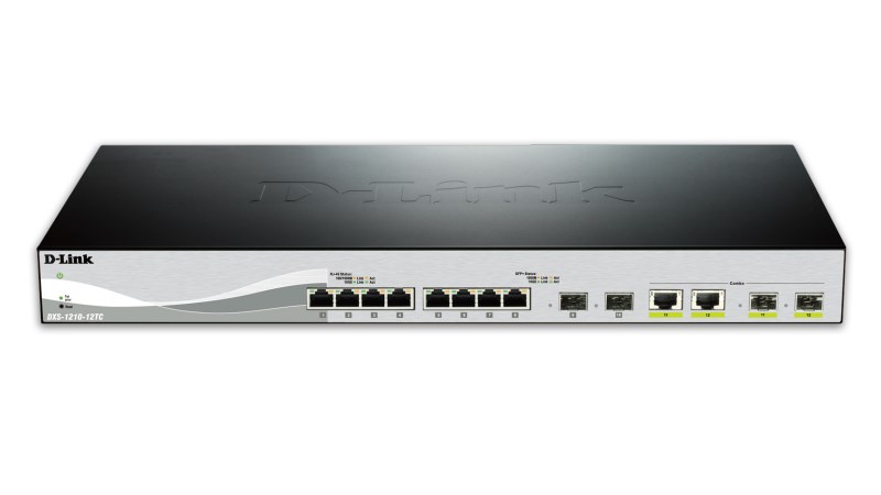D-Link DXS-1210-12TC/E network switch Managed L2 10G Ethernet (100/1000/10000) 1U Black, Silver D-Link DXS-1210-12TC/E network switch Managed L2 10G Ethernet (100/1000/10000) 1U Black, Silver