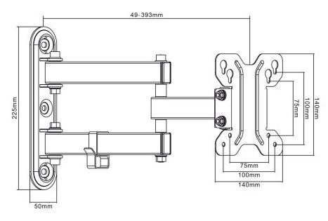 Maclean MC-740 TV mount 13-23" Maclean MC-740 30kg, max vesa 100x100 Maclean MC-740 TV mount 13-23" Maclean MC-740 30kg, max vesa 100x100
